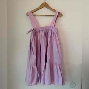 HYFVE Lilac Babydoll Mini Dress Sleeveless Lined Women's M